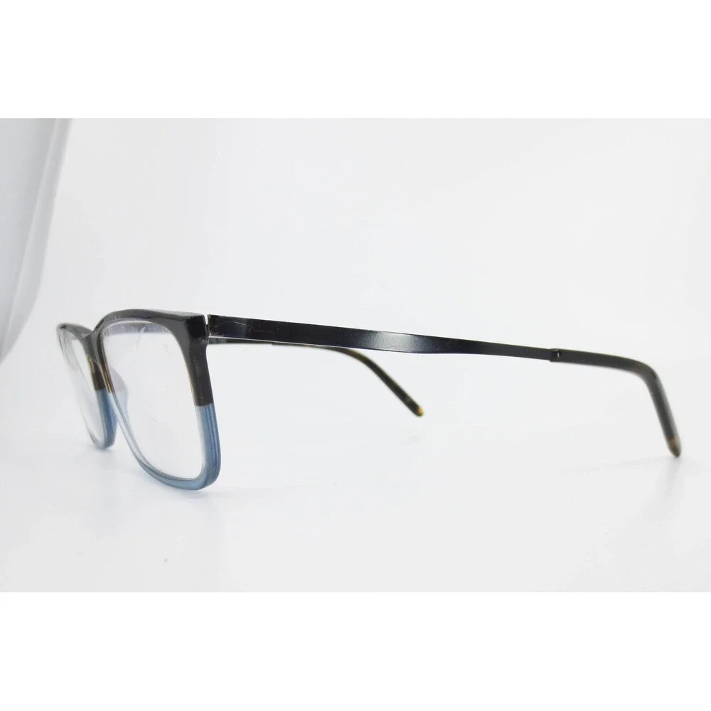 Robert Mitchel RM 20201 Tortoise Blue Rectangular Eyeglass Frames 54-16-150